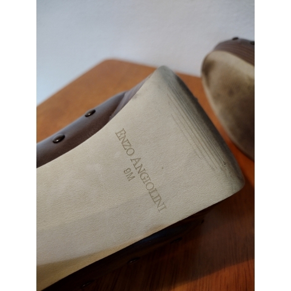 Enzo Angiolini Balinia studded leather heels 9M - Picture 11 of 11